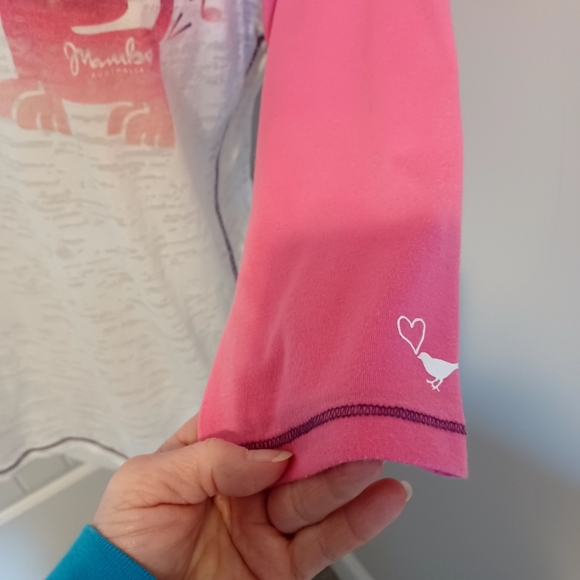 MAMBO AUSTRALIA LIGHTWEIGHT 3/4 SLEEVE TSHIRT #F12 - Picture 4 of 9